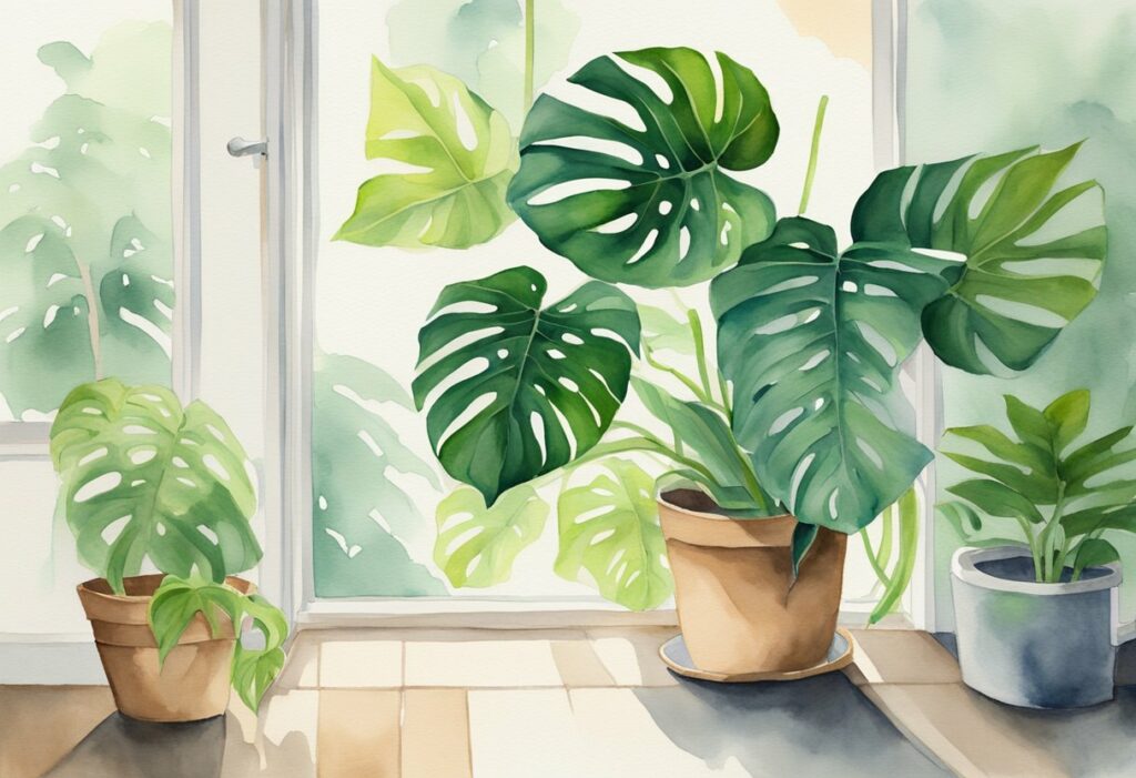 monstera gatenplant