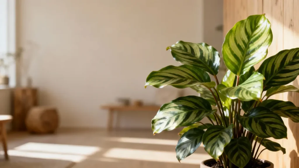 Calathea bladeren hangen: oorzaken en oplossingen